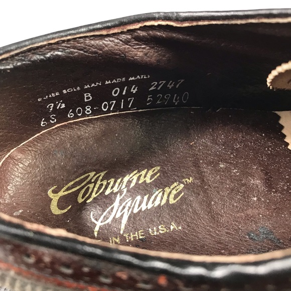 Men's Coburne Square Classic Wingtip Oxford shoes - Picture 3 of 11